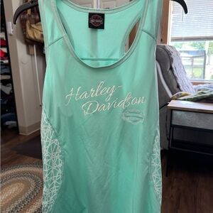 Harley-Davidson Women's Light Green Tank Top